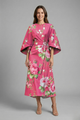 Rudith | Women's Midi Dress with Round Neck and Wide Sleeves
