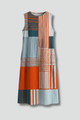 Prunella | Women's Midi Dress with Sleeveless Design and Geometric Print