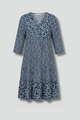 Oksana | Women's Midi Dress with Structured Fit and Plain Surface