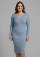 Rosalind | Women’s V-Neck Long-Sleeve Bodycon Midi Dress
