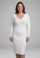 Rosalind | Women’s V-Neck Long-Sleeve Bodycon Midi Dress