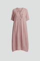 Oriana | Women's Midi Dress with V Neck and Short Sleeves
