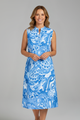 Polly | Women's Midi Dress with V Neckline and Side Pockets