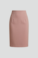 Marchella | Women's High-Waist Midi Skirt with Back Slit