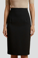 Marchella | Women's High-Waist Midi Skirt with Back Slit