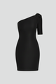 Georgina | Women’s Mini Dress with One-Shoulder Neckline and Strap Detail