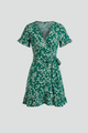 Morgana | Women's Mini Dress with V-Neck and Ruffle Hem
