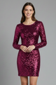 Maia | Women's Mini Dress with V Neckline and Open Back