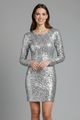 Maia | Women's Mini Dress with V Neckline and Open Back
