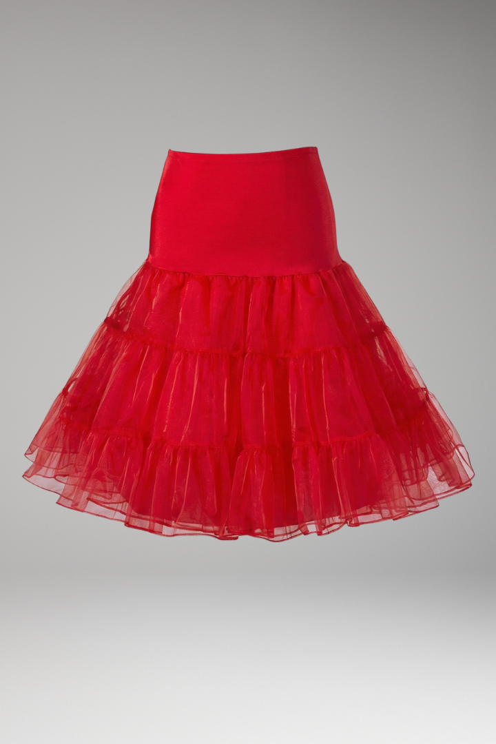 Eugenia | Women's Mini Skirt with Elastic Waist and Tiered Mesh