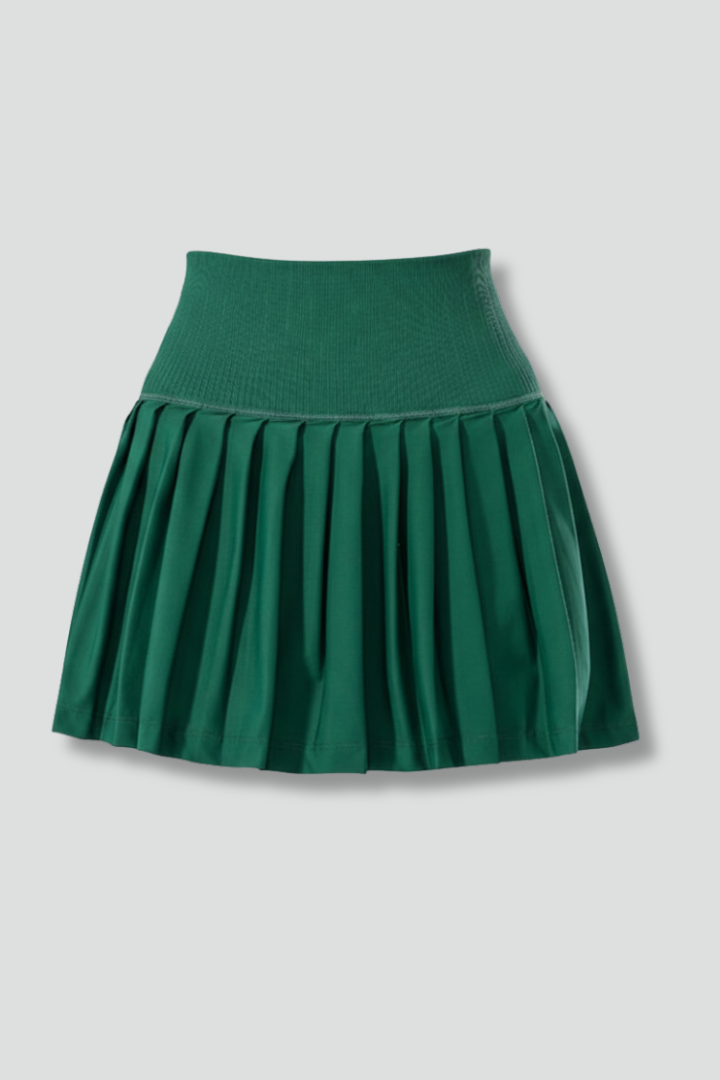 Eunice | Women's Mini Skirt with High Waist and Pleated Hem