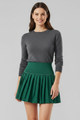 Eunice | Women's Mini Skirt with High Waist and Pleated Hem