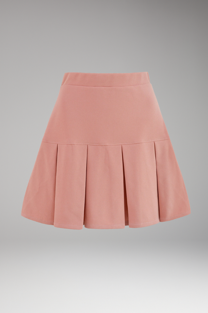 Fidelia | Women's Mini Skirt with Pleats and High Waist