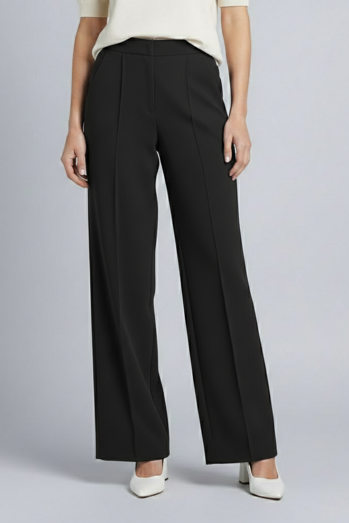 Clothilde | Women's Palazzo Trousers with High Waist and Pleats