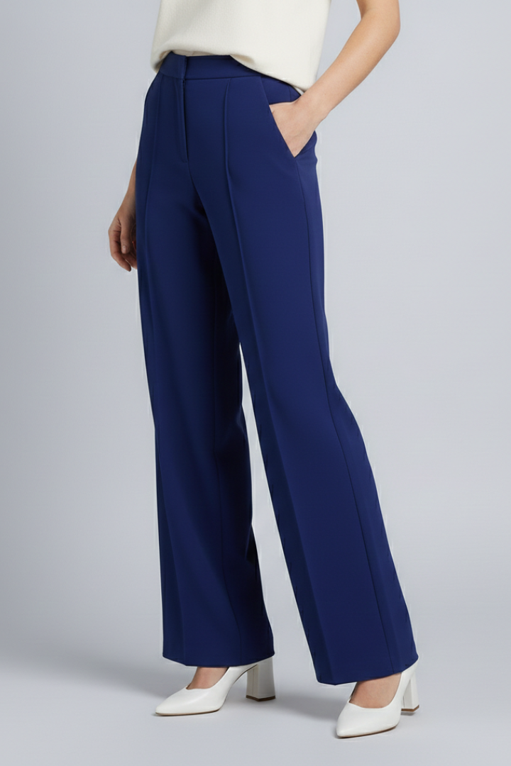 Clothilde | Women's Palazzo Trousers with High Waist and Pleats