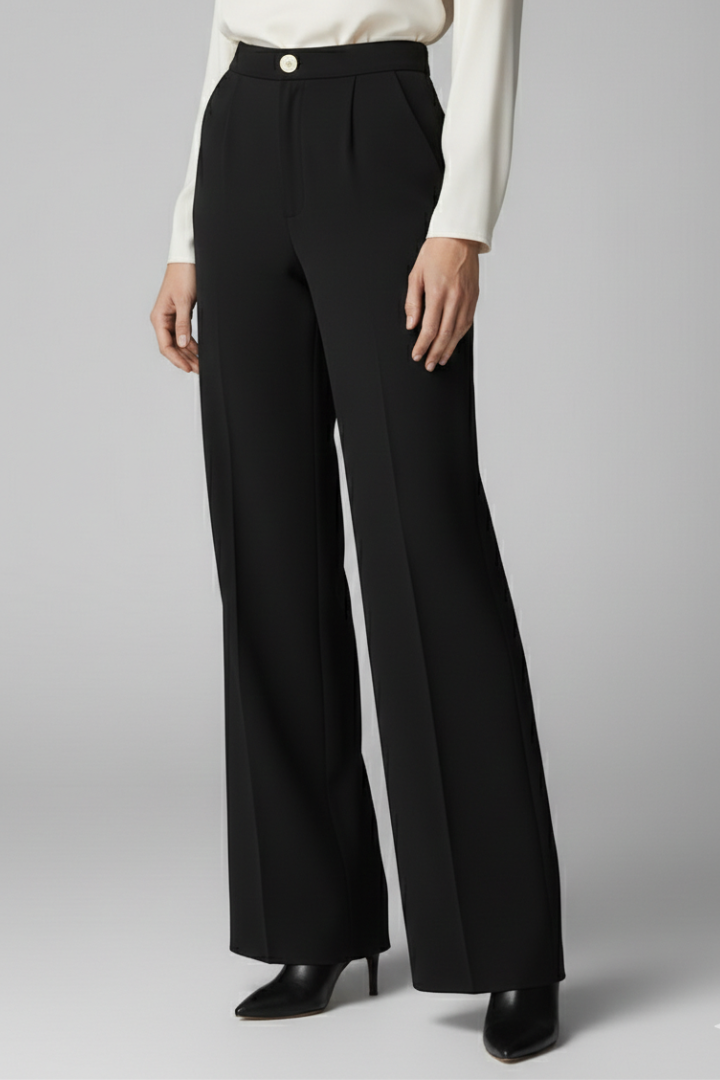Egeria | Women's Palazzo Trousers with High Waist and Wide Legs