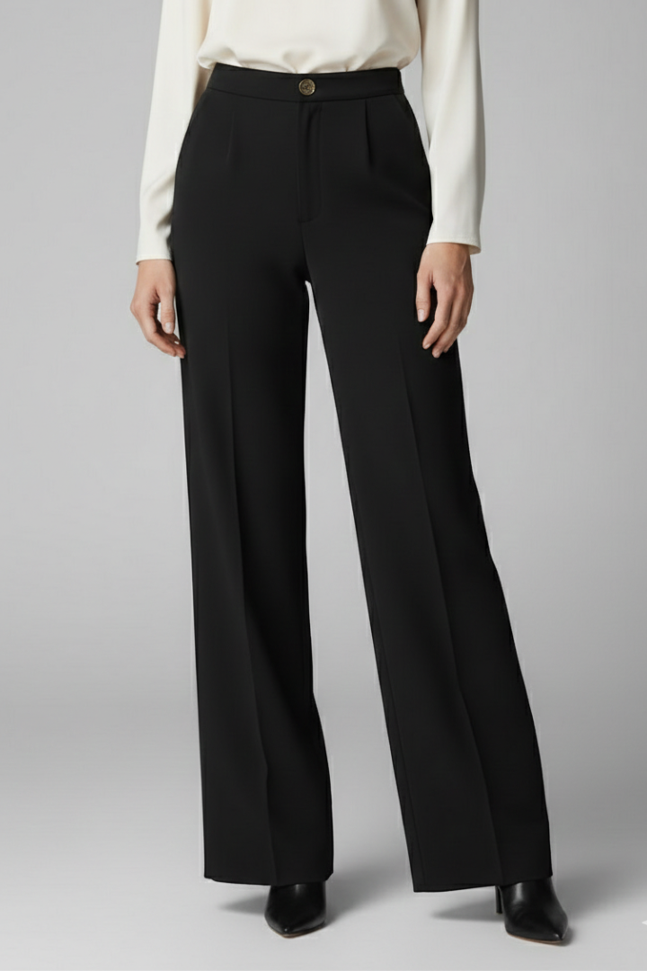 Egeria | Women's Palazzo Trousers with High Waist and Wide Legs