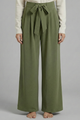 Clarabelle | Women's Palazzo Trousers with Tie Waist and