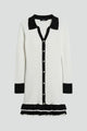 Madora | Women's Ribbed Button Down Dress with Structured Collar