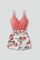 Cleo | Women's Romper Dress with V-Neck and Floral Print