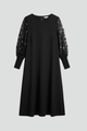Malvina | Women's Short Dress with Lace Sleeves
