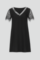 Lilias | Women's Short Dress with V Neckline and Lace Sleeves