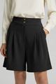 Kyra | Women's Shorts with Button Waist and Wide Legs