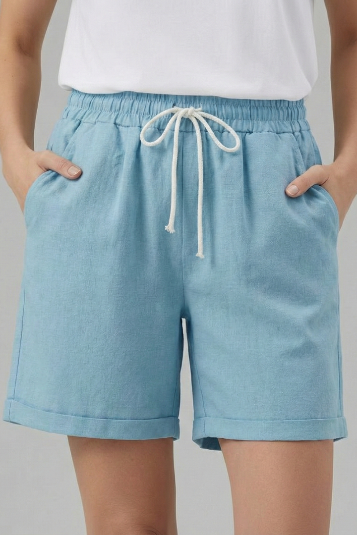 Lacey | Women's Shorts with Drawstring Waist and Side Pockets