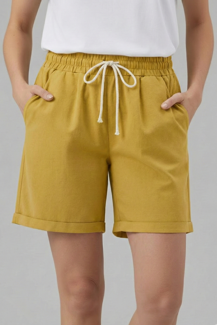 Lacey | Women's Shorts with Drawstring Waist and Side Pockets