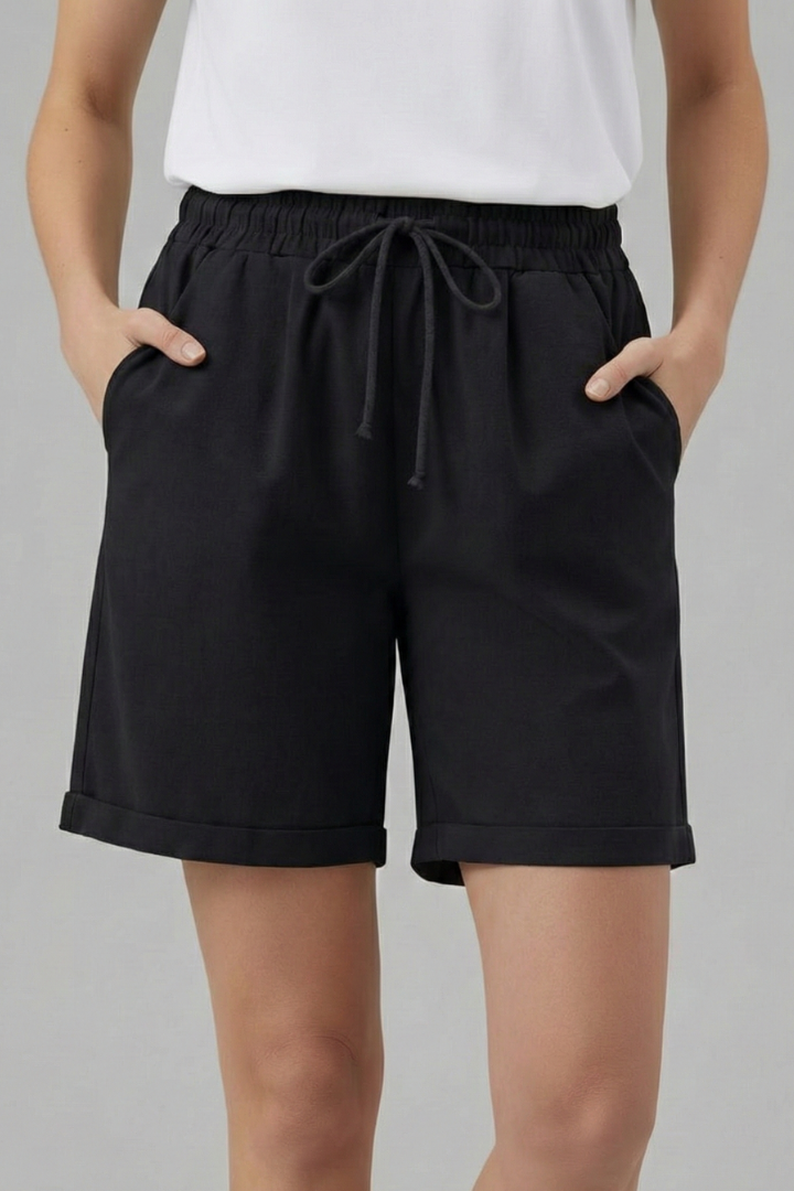 Lacey | Women's Shorts with Drawstring Waist and Side Pockets