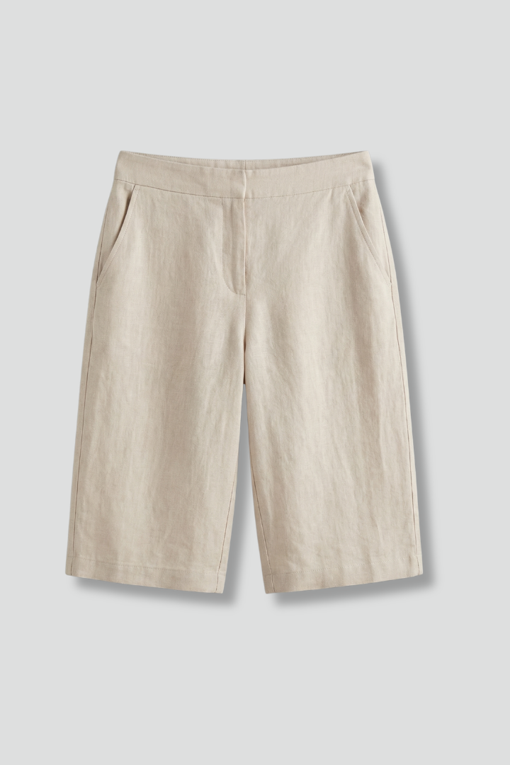 Leda | Women's Shorts with Elastic Waistband and Side Pockets