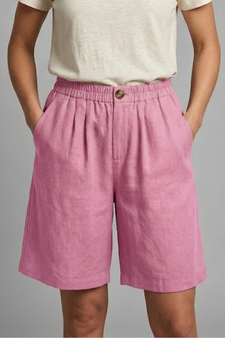 Leah | Women's Shorts with Elastic Waistband and Side Pockets
