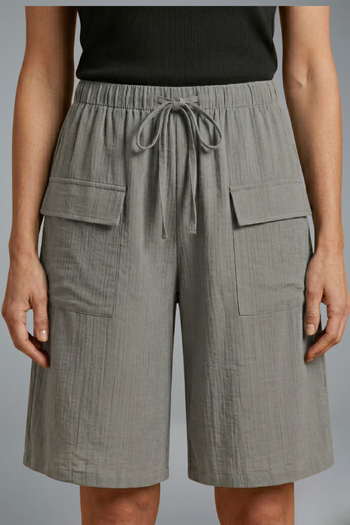 Lydia | Women's Shorts with Elasticated Waistband and Drawstring
