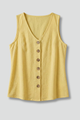 Bonnie | Women's Sleeveless Blouse with V-Neck and Button Front