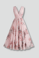 Ruby | Women's Sleeveless Dress with V-Neck and Pleated Skirt