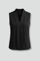Carmen | Women's Sleeveless Top with V-Neck and Pleated Front