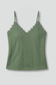 Simona | Women's Sleeveless Top with V Neck and Lace Detail