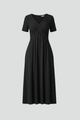 Raquel | Women's Summer Dress with V-neck and Short Sleeves
