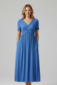 Raquel | Women's Summer Dress with V-neck and Short Sleeves