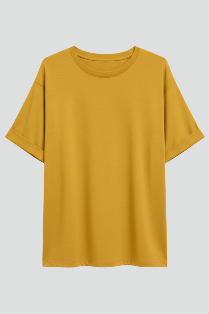 Vivienne | Women’s T-Shirt with Round Neckline and Rolled Sleeves