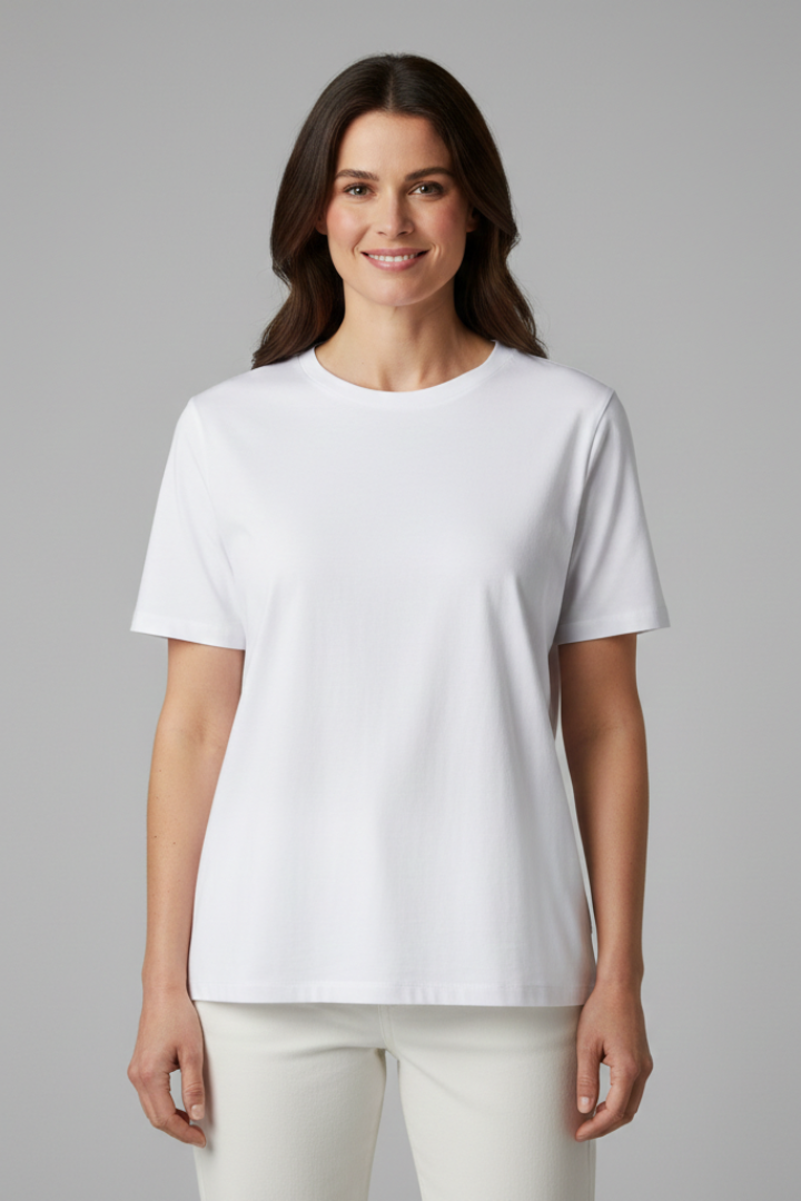 Cicely | Women's T-Shirt with Round Neckline and Short Sleeves