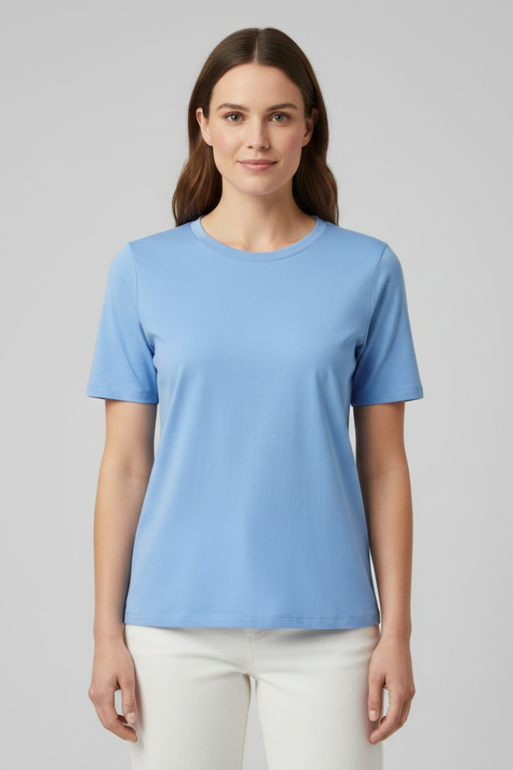 Cicely | Women's T-Shirt with Round Neckline and Short Sleeves
