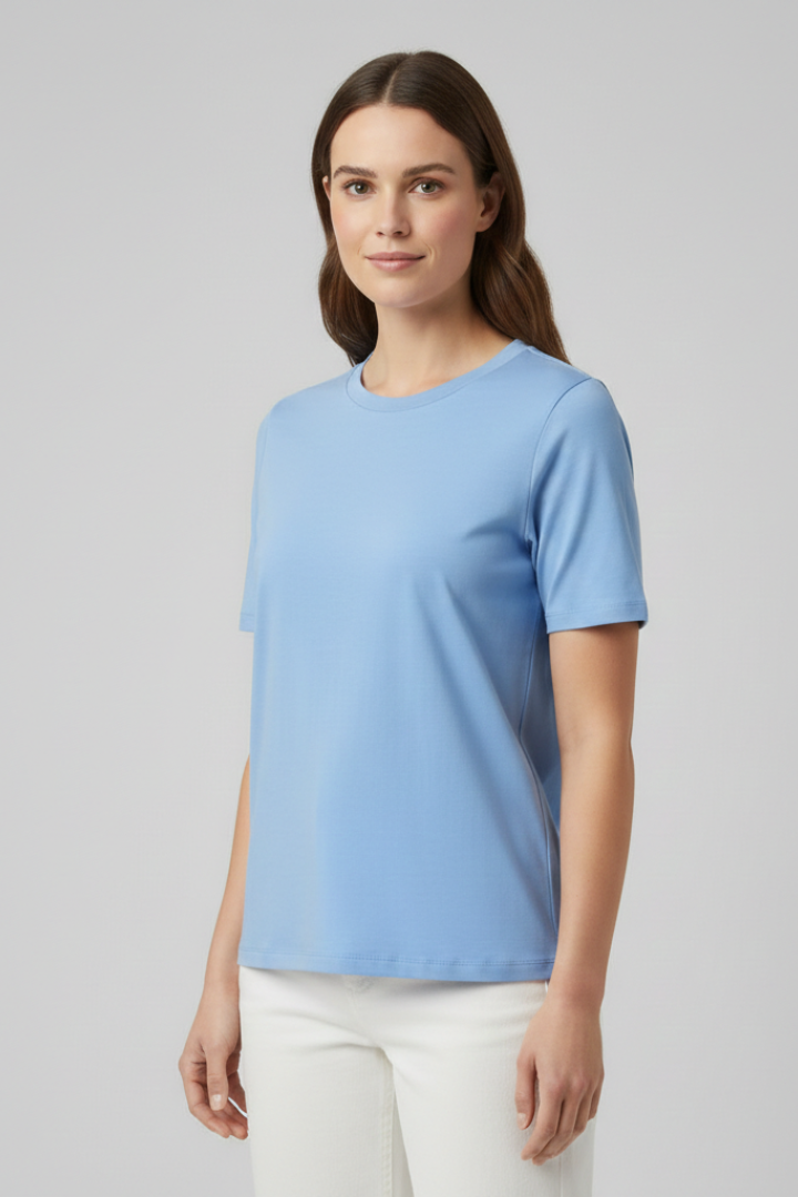 Cicely | Women's T-Shirt with Round Neckline and Short Sleeves