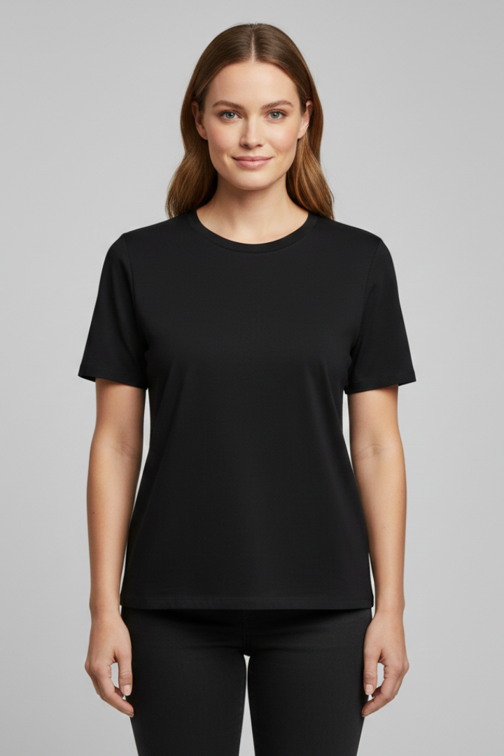 Cicely | Women's T-Shirt with Round Neckline and Short Sleeves