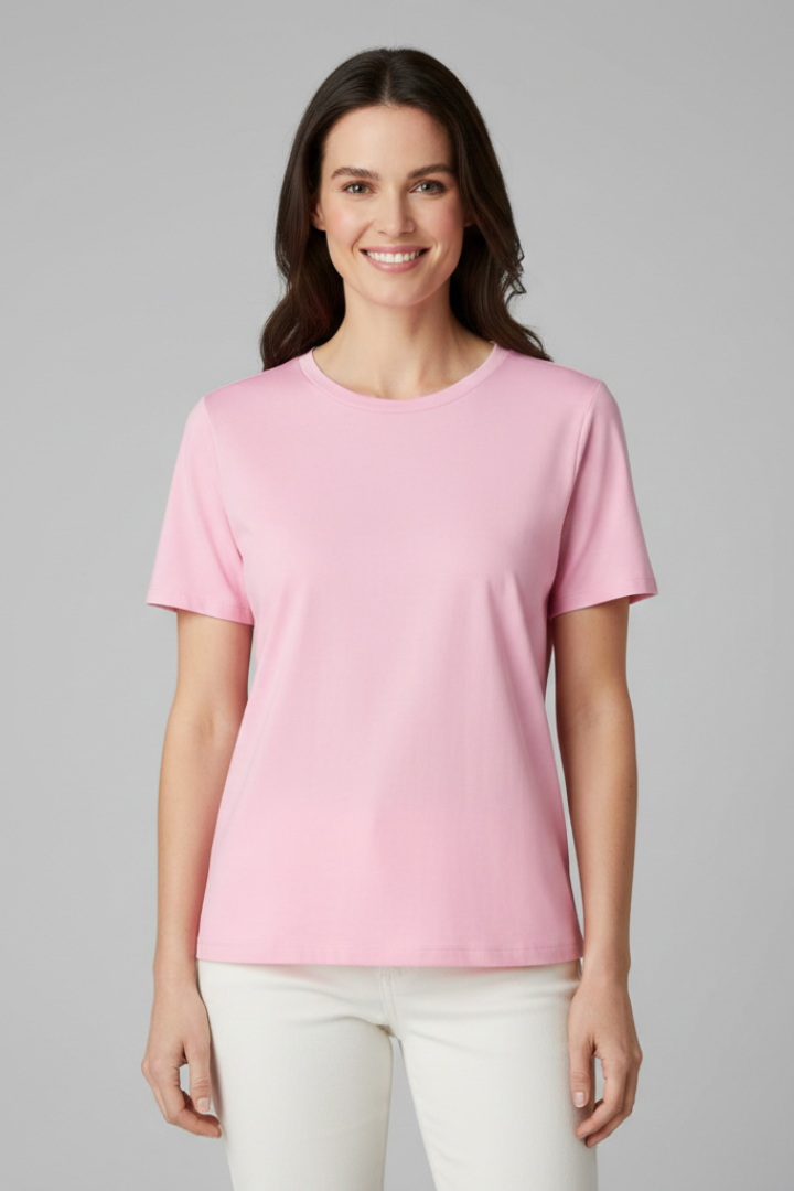 Cicely | Women's T-Shirt with Round Neckline and Short Sleeves