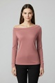 Casilda | Women's Top with Off-Shoulder Neckline and Long Sleeves