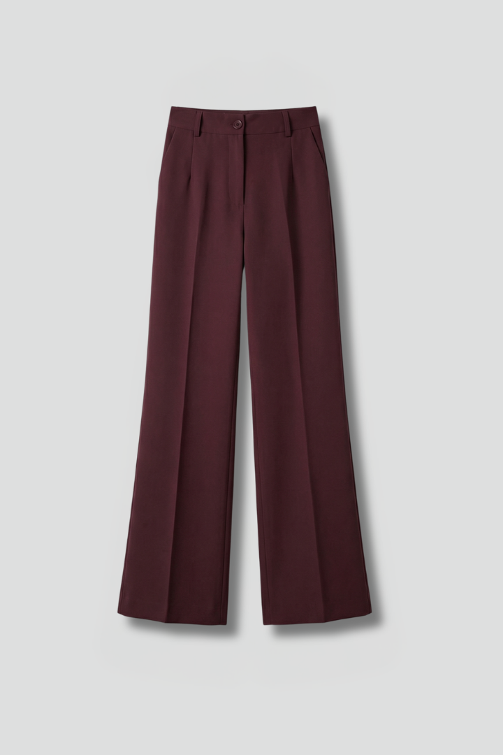 Martha | Women's Trousers with High Waist and Straight Leg