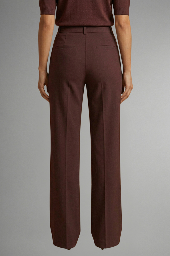 Martha | Women's Trousers with High Waist and Straight Leg