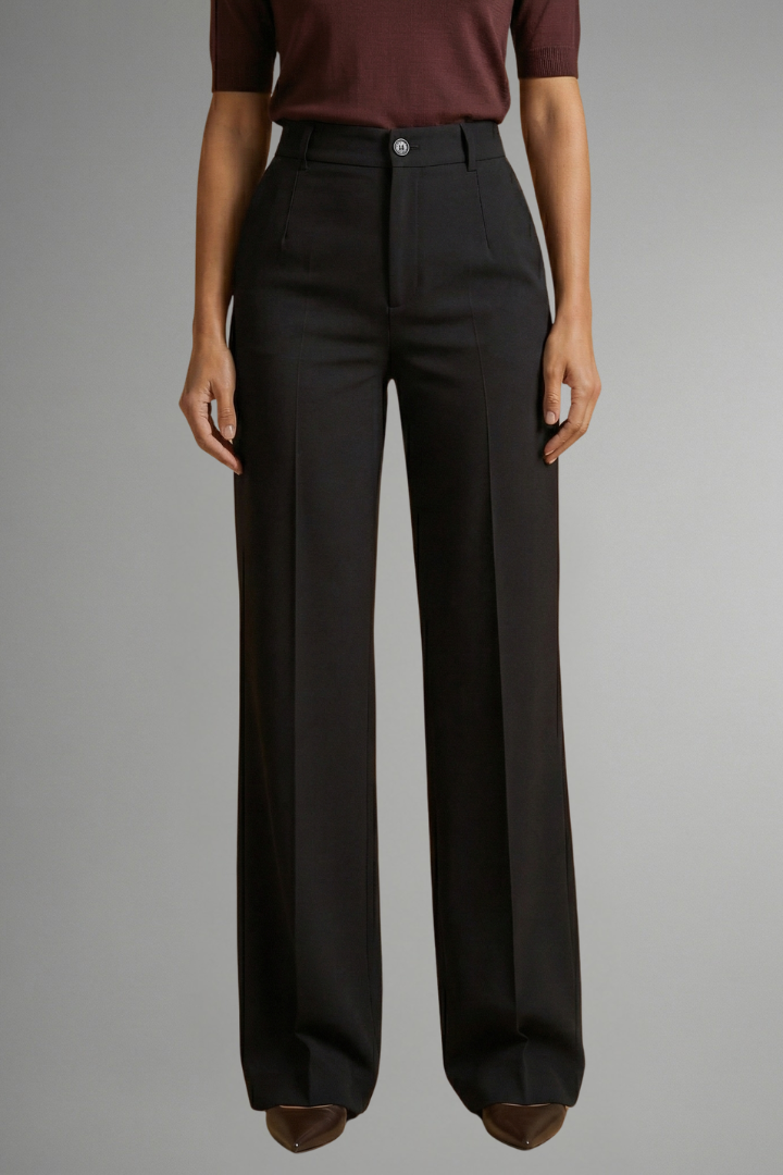 Martha | Women's Trousers with High Waist and Straight Leg