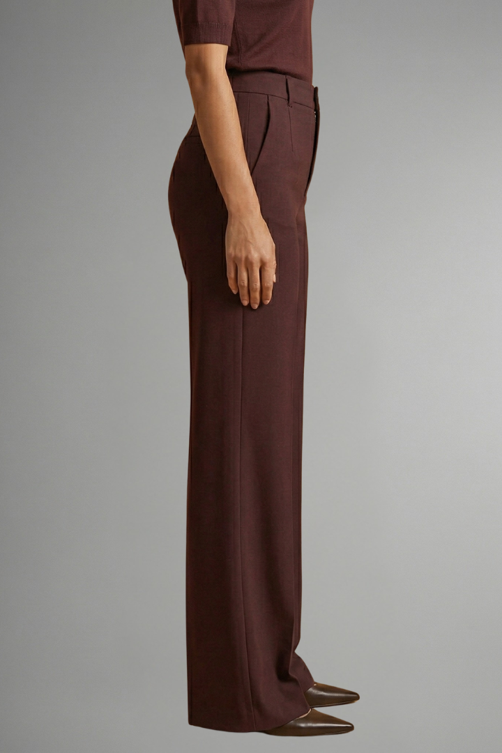 Martha | Women's Trousers with High Waist and Straight Leg
